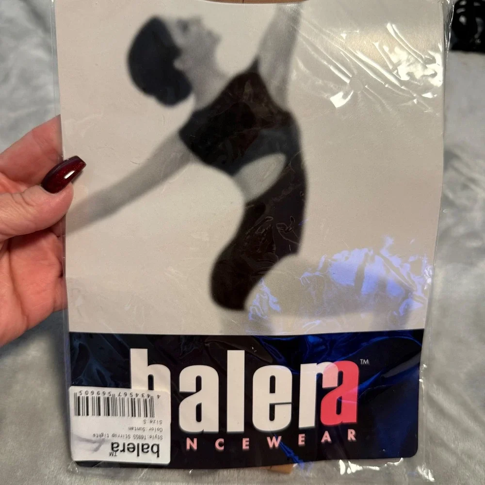 Balera Stirrup Dance Tights T6955 Suntan Size S NWT‎